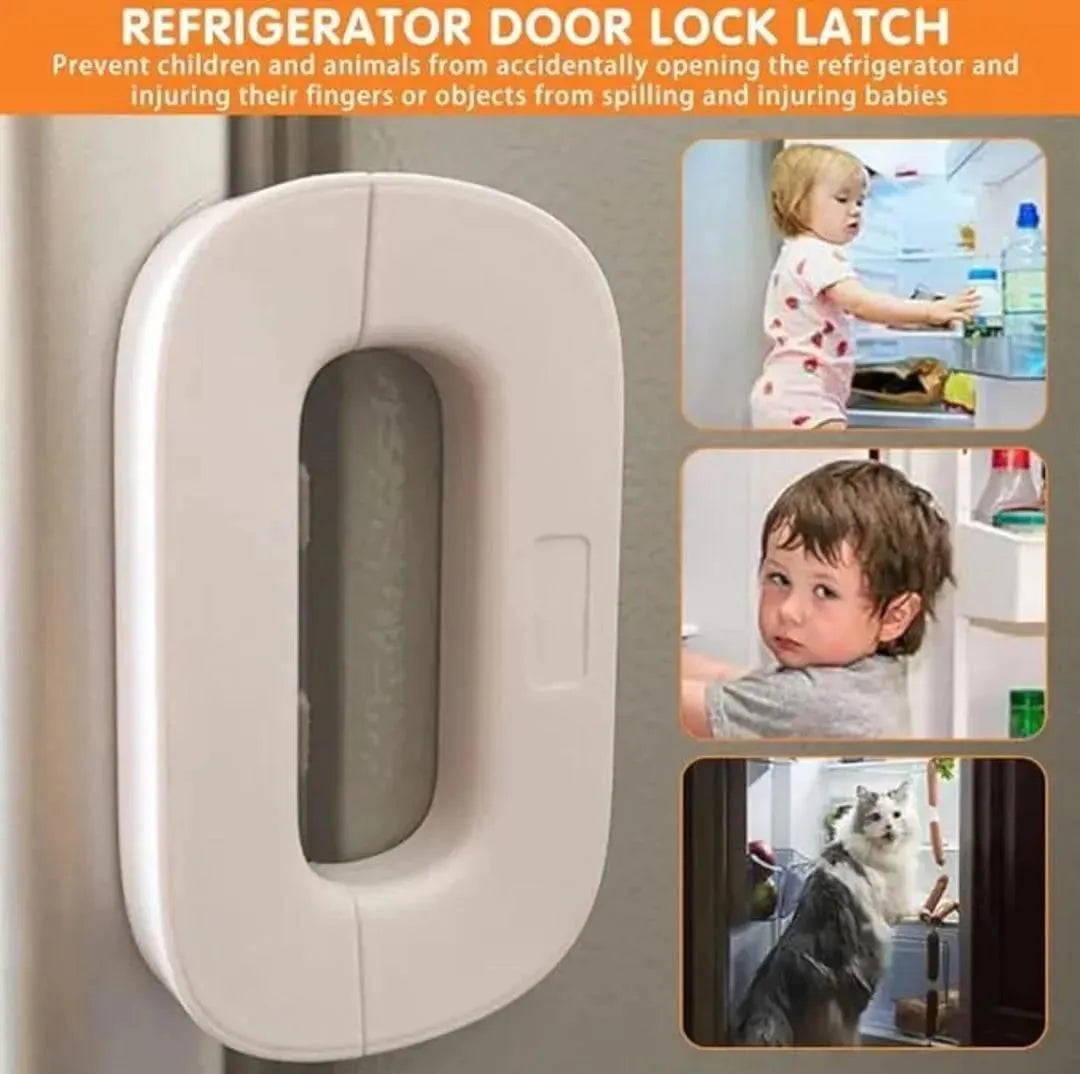 Fridge Door Lock Latch ABS Plastic Safety Lock