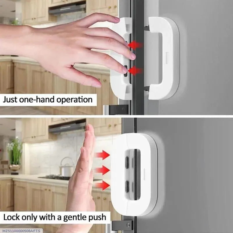 Fridge Door Lock Latch ABS Plastic Safety Lock