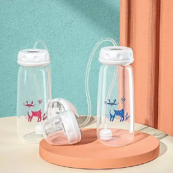 Hands Free Baby Feeding Bottle – Anti-Colic BPA Free Nursing Bottle with Silicone Tube – Self Feeding Baby Milk Bottle