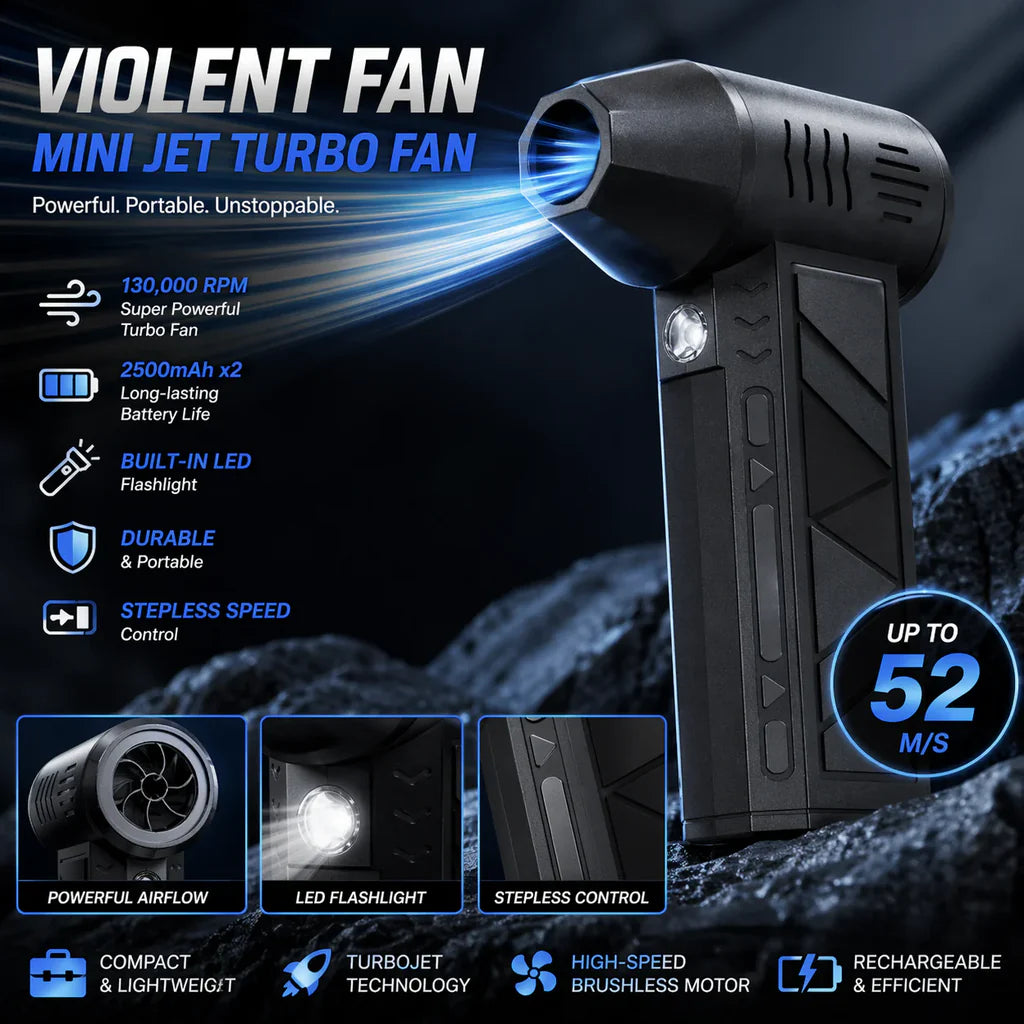 Mini Jet Fan Powerful & Portable Air Blower