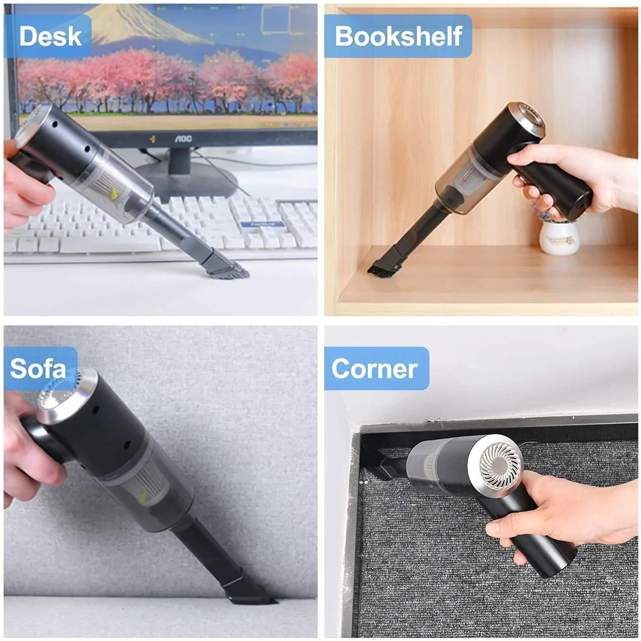3-in-1 Rechargeable Vacuum Cleaner and Blower - Cleans up every corner of your Home and Car
