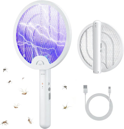 Foldable Electric Mosquito Killer USB Rechargeable Fly Trap Mosquito Swatter Racket Insect Killer