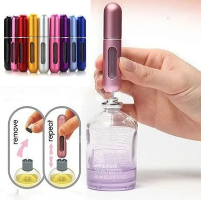 Perfume Travel Pocket Refiller Bottle (Pack of 5 Mix Colors)