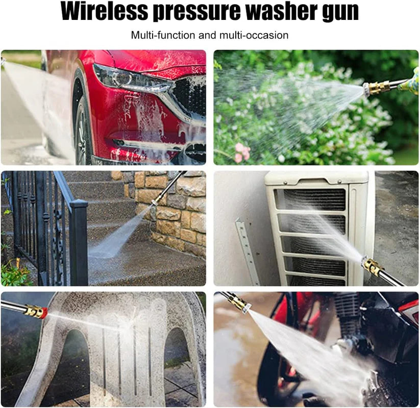 Rechargeable Lithium Battery Cordless High Pressure Car Cleaning Washer Single Battery