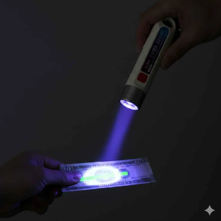 Rechargeable UV Money Detector Light – Fake Note Detector