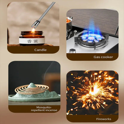 Electric USB Rechargeable Lighter | 360° Flexible Long Neck | Flameless Arc with LED Indicator