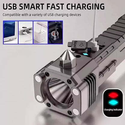 3w Led Torch Light - Durable Plastic, Cool White Beam