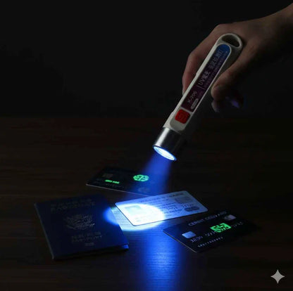 Rechargeable UV Money Detector Light – Fake Note Detector