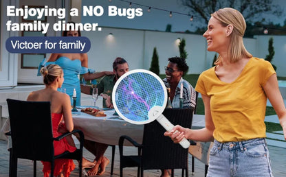 Foldable Electric Mosquito Killer USB Rechargeable Fly Trap Mosquito Swatter Racket Insect Killer