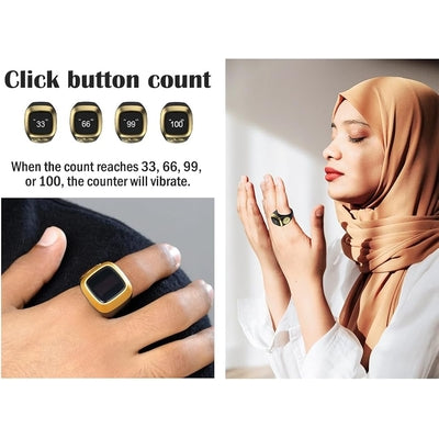 Smart Tasbih Zikr Ring, Muslim Islamic Prayer Smart Rings