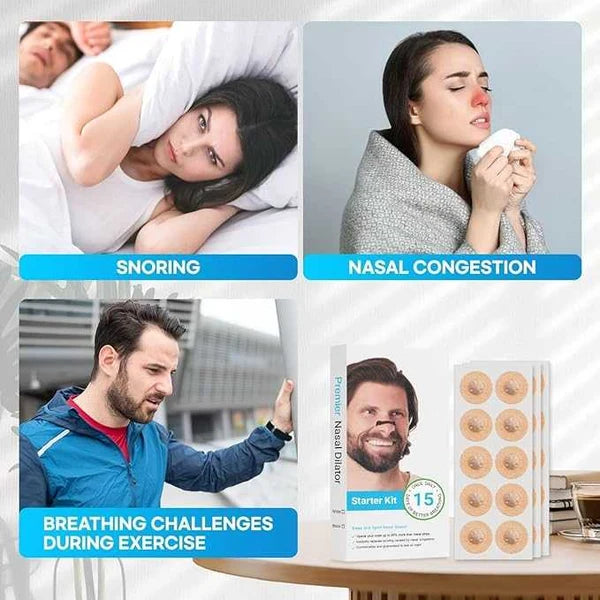 Sleepco Nasal Dilator Starter Kit. 4 Sizes. Improve airflow