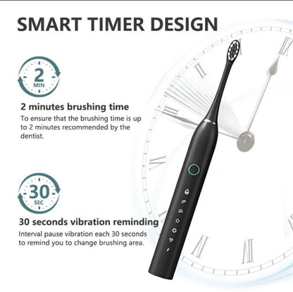 6 Modes Sonic Electric Toothbrush Smart Timer Rechargeable Whitening Tooth brush
