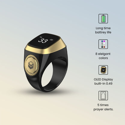 Smart Tasbih Zikr Ring, Muslim Islamic Prayer Smart Rings