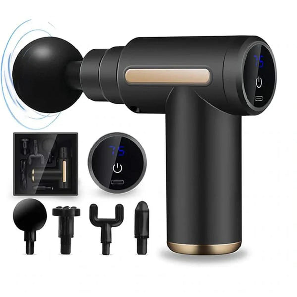 Portable Deep Tissue Massage Gun with Rechargeable Battery, 20W Power
