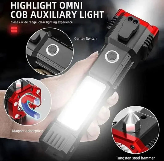 3w Led Torch Light - Durable Plastic, Cool White Beam