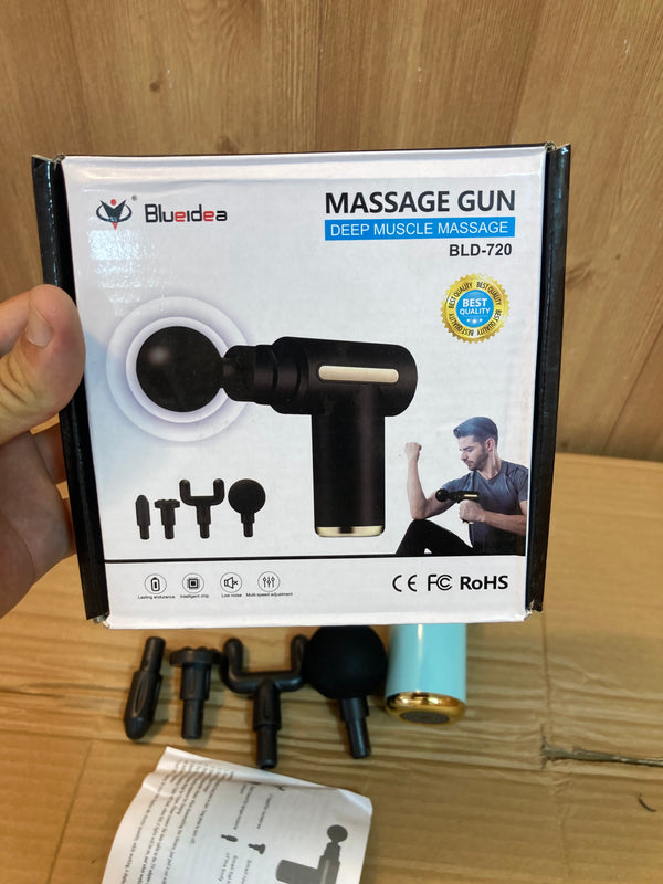 Portable Deep Tissue Massage Gun with Rechargeable Battery, 20W Motor Power
