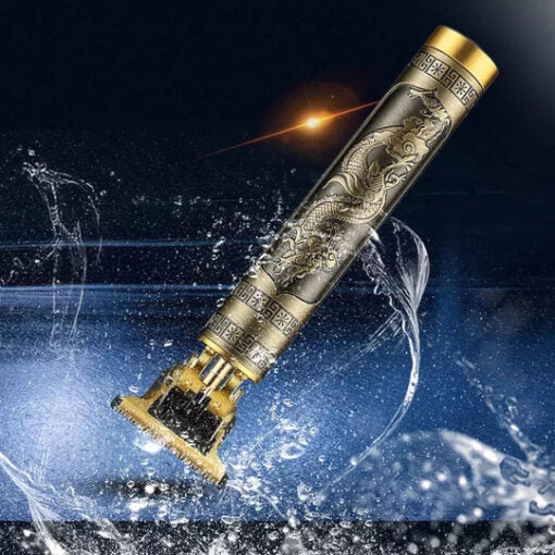 Vintage T9 Professional Hair Clipper For all kinds of hairs (Steel body with large battery type c charging)